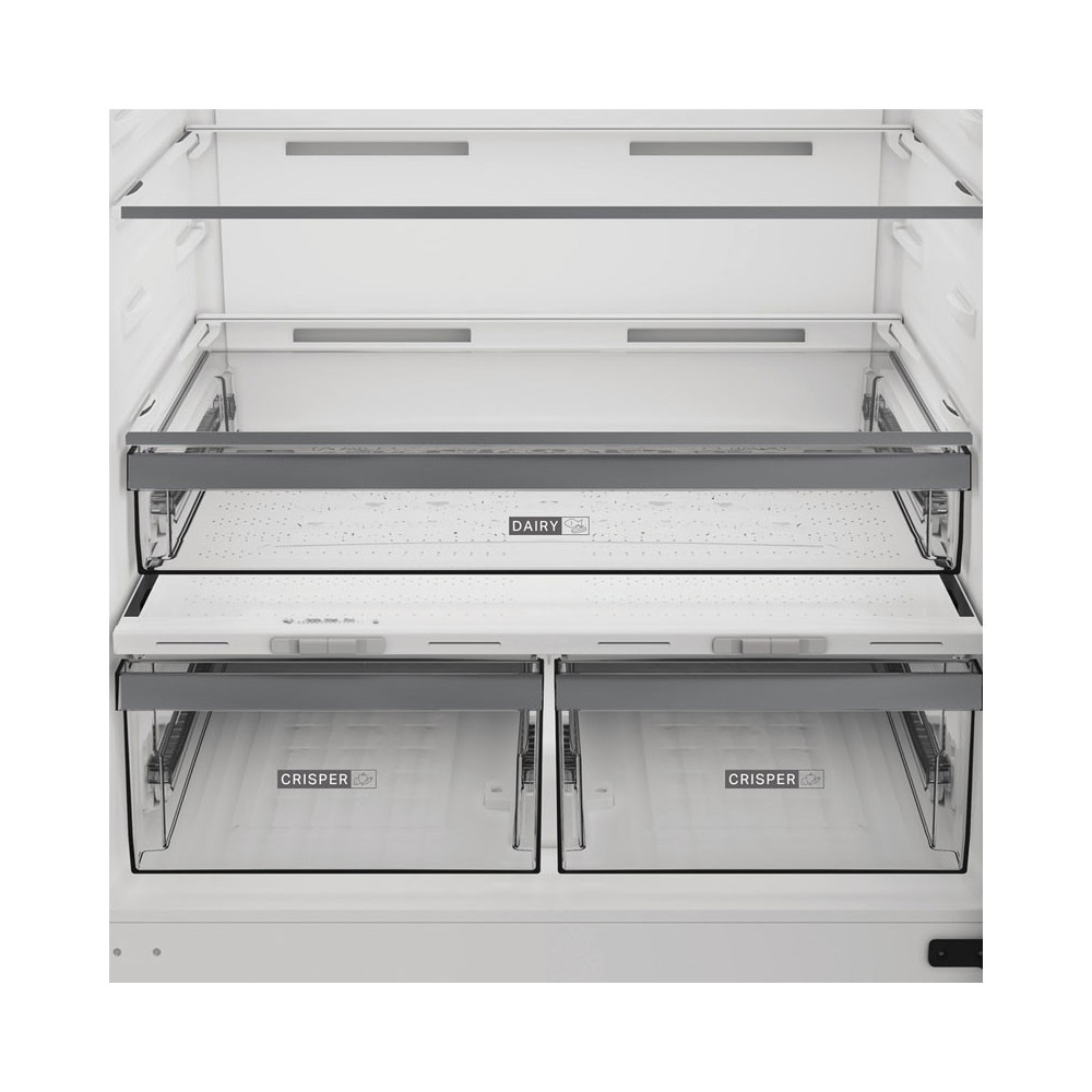 REFRIGERATEUR WHIRLPOOL NOFROST COMBIINE 6é sens 570 Litres / INOX avec afficheur