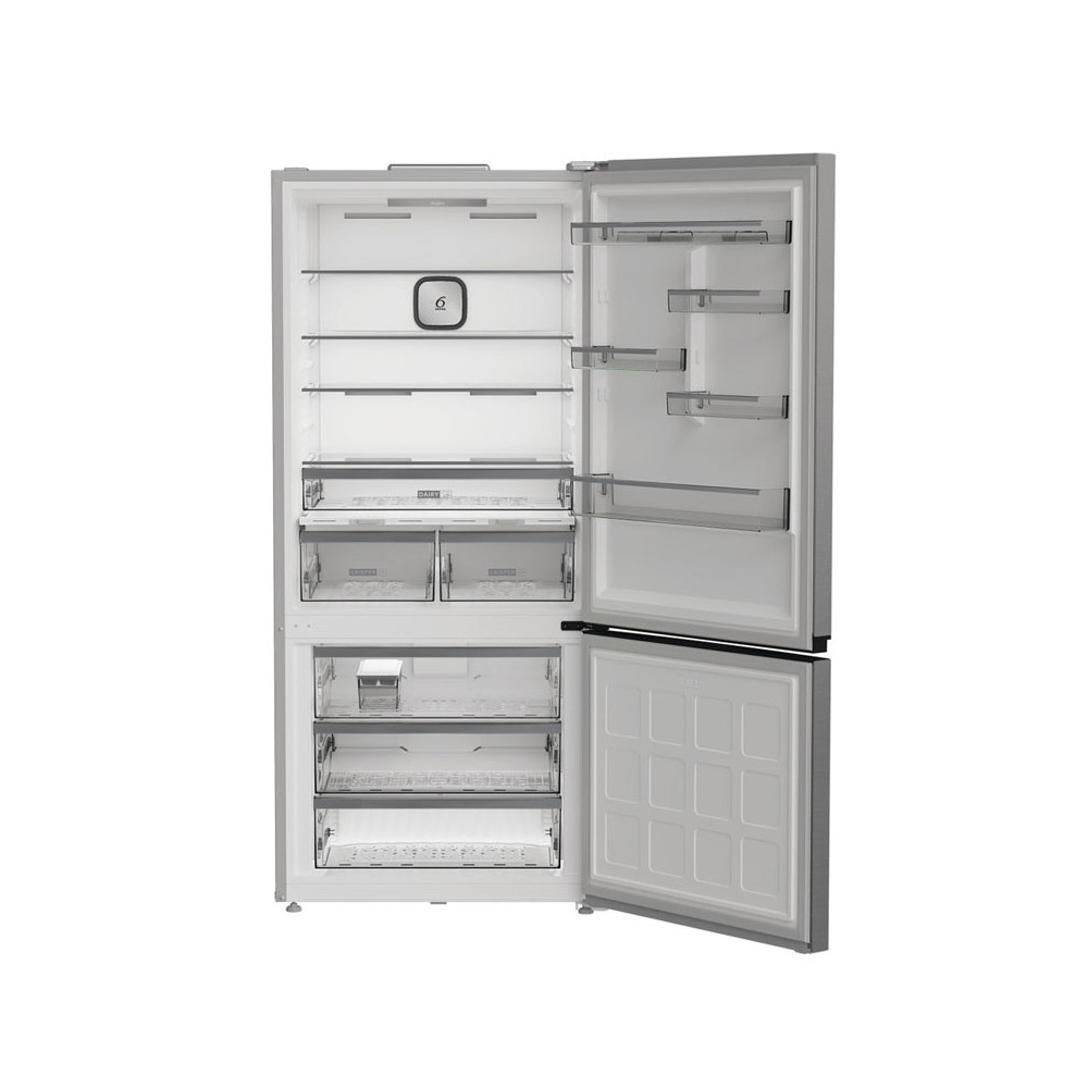 REFRIGERATEUR WHIRLPOOL NOFROST COMBIINE 6é sens 570 Litres / INOX avec afficheur