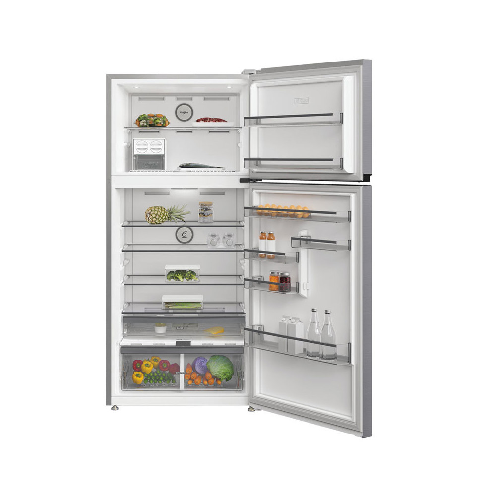 REFRIGERATEUR WHIRLPOOL Dual NO FROST Double Portes 630 Litres / INOX / Avec Afficheur