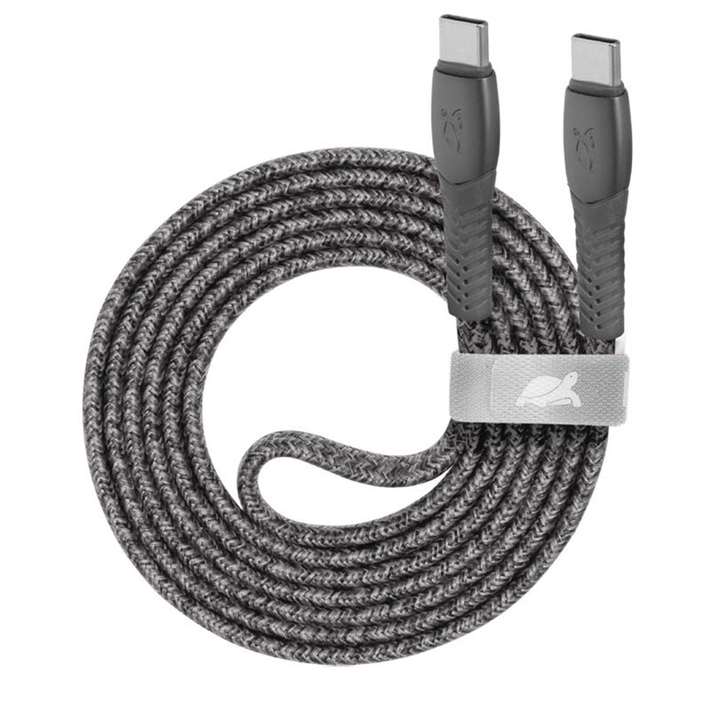 Câble RIVACASE PS6105 GR12 / Type-C/Type-C / 1.2 m / 60 Watts / Gris