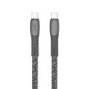 Câble RIVACASE PS6105 GR12 / Type-C/Type-C / 1.2 m / 60 Watts / Gris