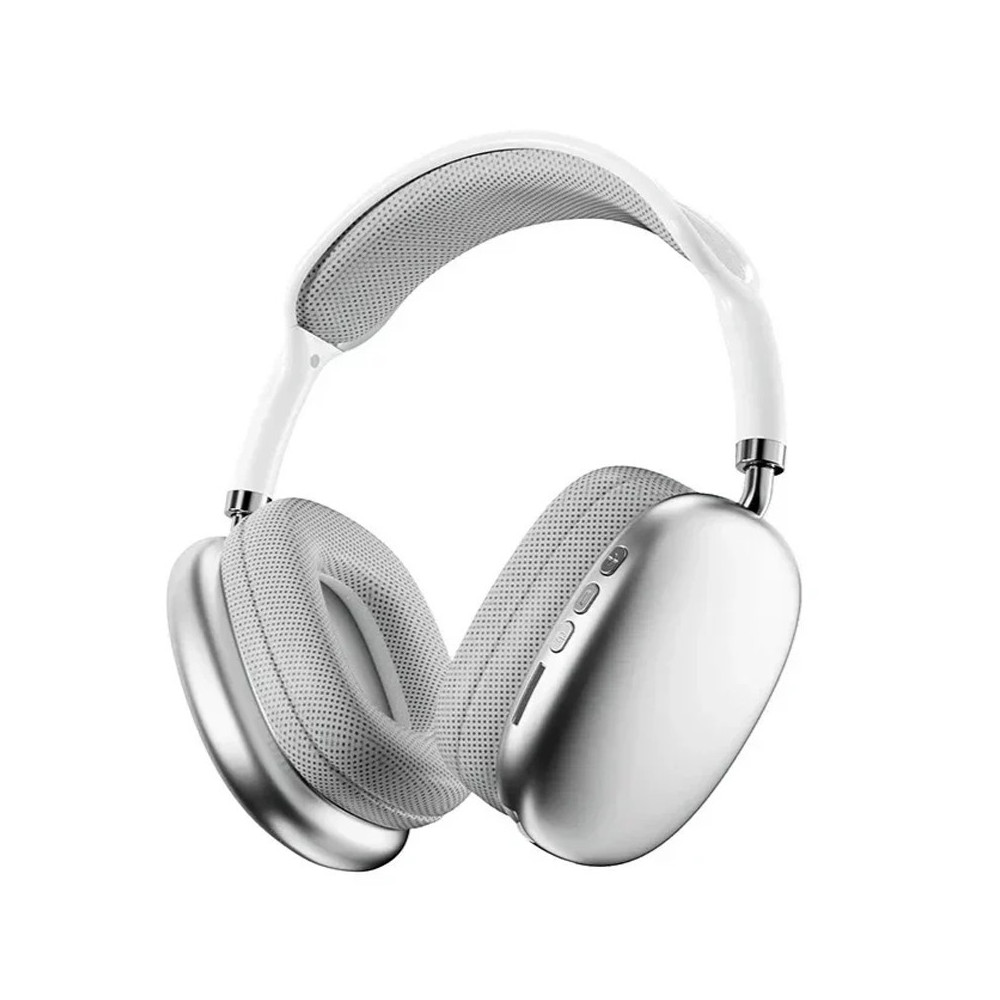 Casque sans fil P9 PRO MAX / Bluetooth + SD / Blanc