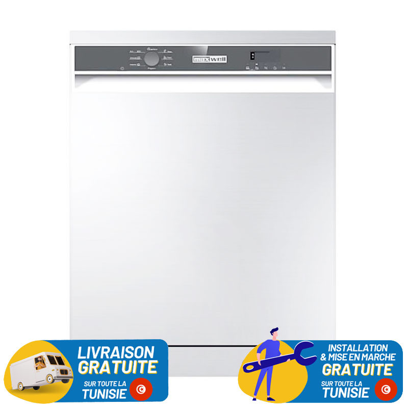 Lave Vaisselle Maxwell 13 couverts Blanc / MAX-LVM1327BD-B