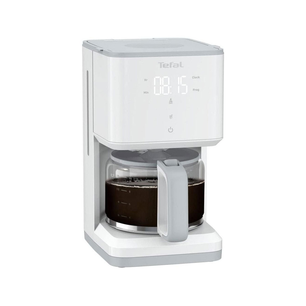 Machine à café TEFAL programmable 1,25 Litre SENSO / Blanc / CM693110