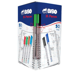 Pack 50 STYLO A BILLE BIBO...