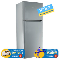 REFRIGERATEUR ARISTON NO FROST DOUBLE PORTES 423 LITRES / INOX + 100DT BON DE REDUCTION