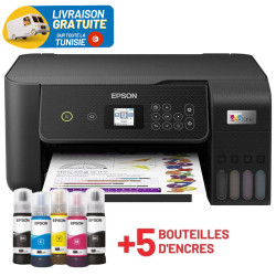 Imprimante Multifonction à réservoir intégré 3en1 couleur Epson ECOTANK L3260 / USB & WIFI