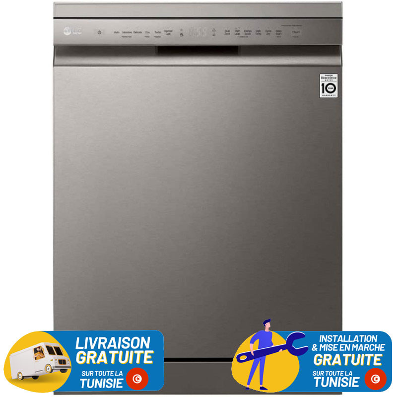 Lave Vaisselle LG SmartThinQ / 14 Couverts / Inox