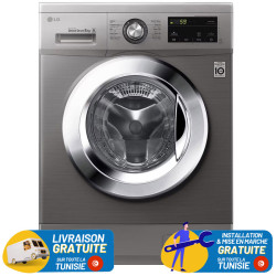 Lave linge Frontale LG FH2J3TNG5P 8Kg / DIRECT DRIVE / SILVER