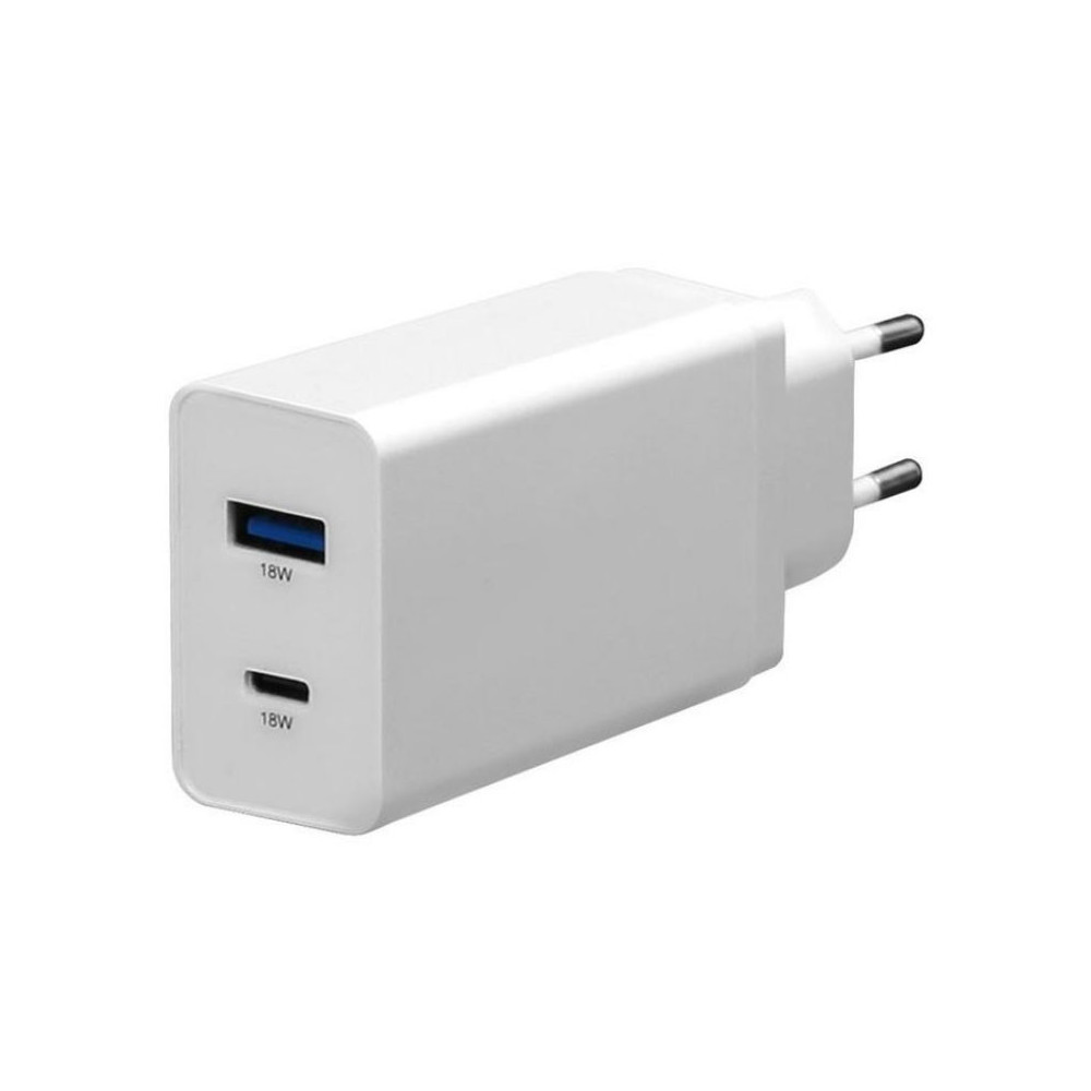 Adaptateur EXZ USB Type-C C13 18W - Blanc