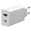 Adaptateur EXZ USB Type-C C13 18W - Blanc