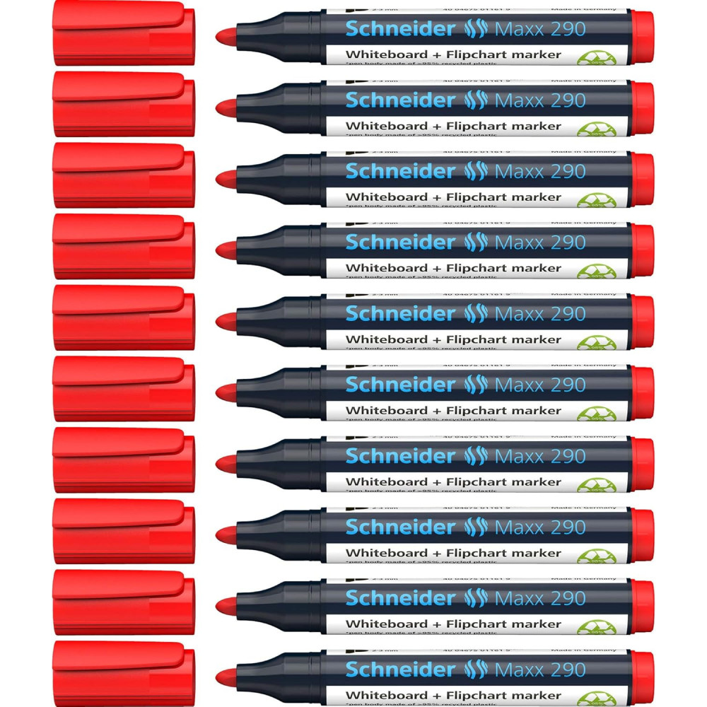 Pack de 10 Marqueur Schneider Maxx 290 / Rouge
