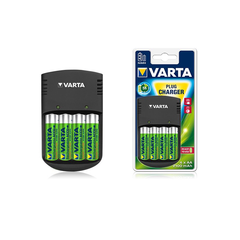 Chargeur Varta Plug pour Piles AA ou AAA