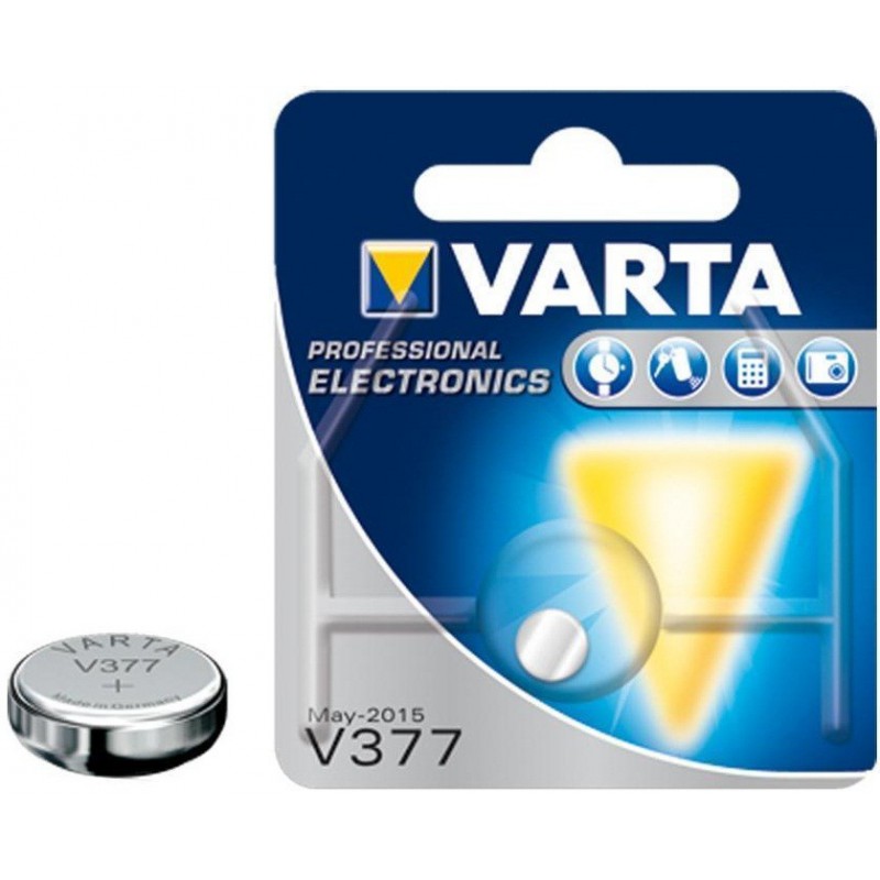 Pile bouton pour montre Varta V377