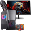Setup Gamer Special Pc de Bureau Gaming / Ryzen 5 3500X / RX 580 8G / 16 Go Avec Écran Gamer REDRAGON 24" Full HD VA / 100 Hz