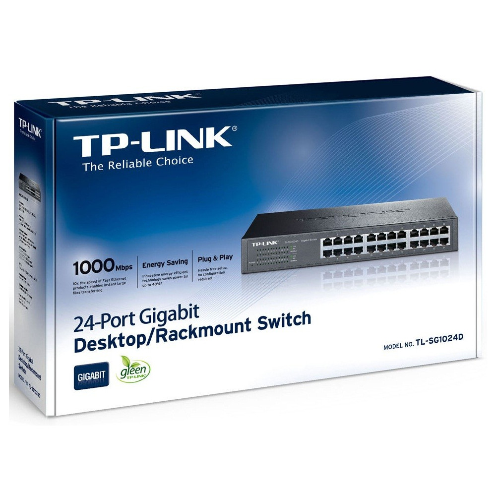 Switch rackable/de bureau 24 ports Gigabit