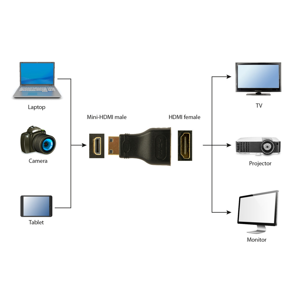 Adaptateur GEMBIRD HDMI vers mini-HDMI