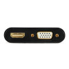 Câble adaptateur GEMBIRD HDMI mâle vers HDMI femelle + VGA femelle + audio / noir