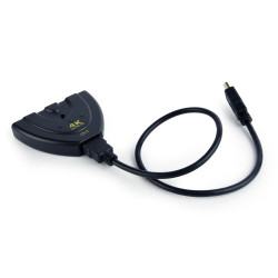 SWITCH GEMBIRD HDMI 3 ports built-in cable