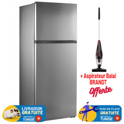 Réfrigérateur Brandt No Frost BD6010NX / 600 Litres / Inox + Aspirateur Balai BRANDT OFFERTE
