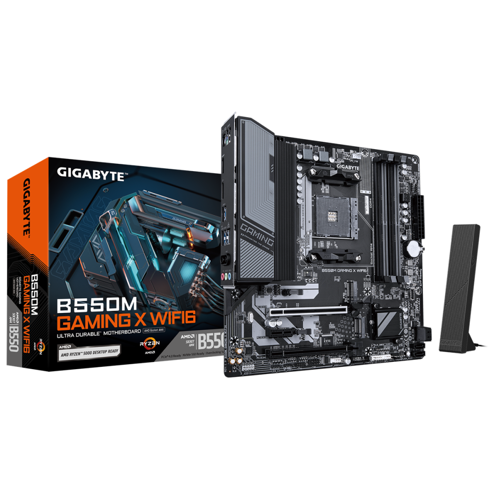 Carte mère Gigabyte B550M GAMING X WIFI6 / AM4 / Micro ATX / DDR4