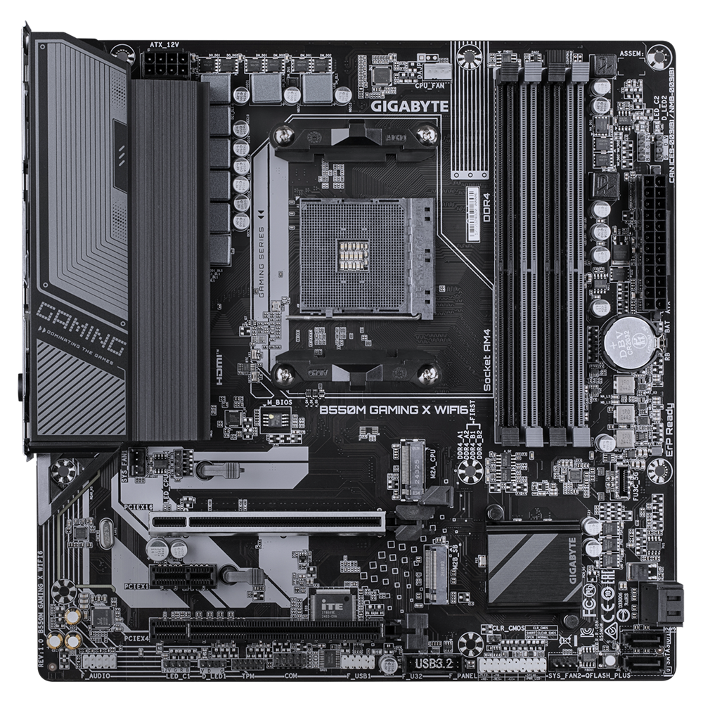 Carte mère Gigabyte B550M GAMING X WIFI6 / AM4 / Micro ATX / DDR4
