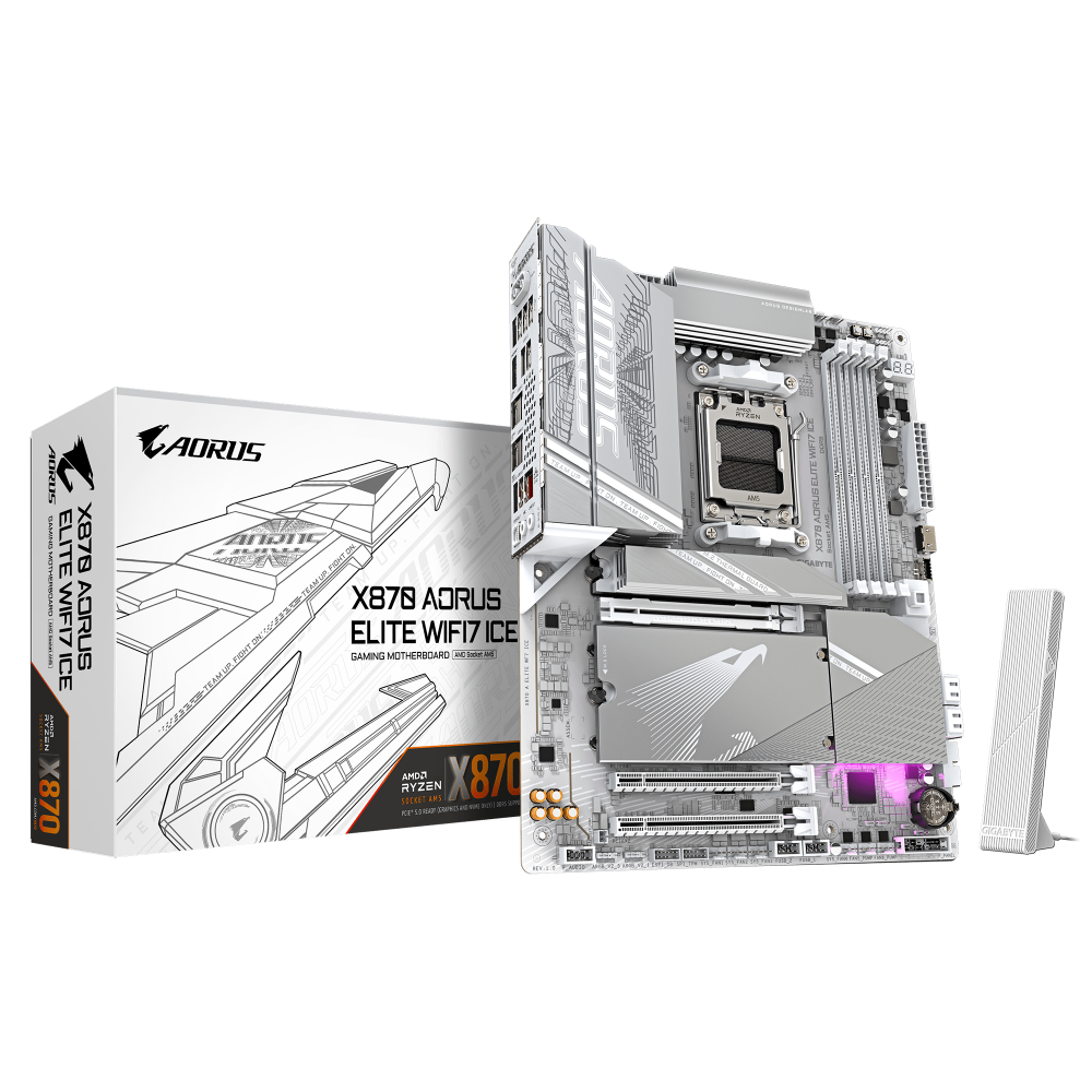 Carte Mère GIGABYTE X870 AORUS ELITE WIFI 7 ICE