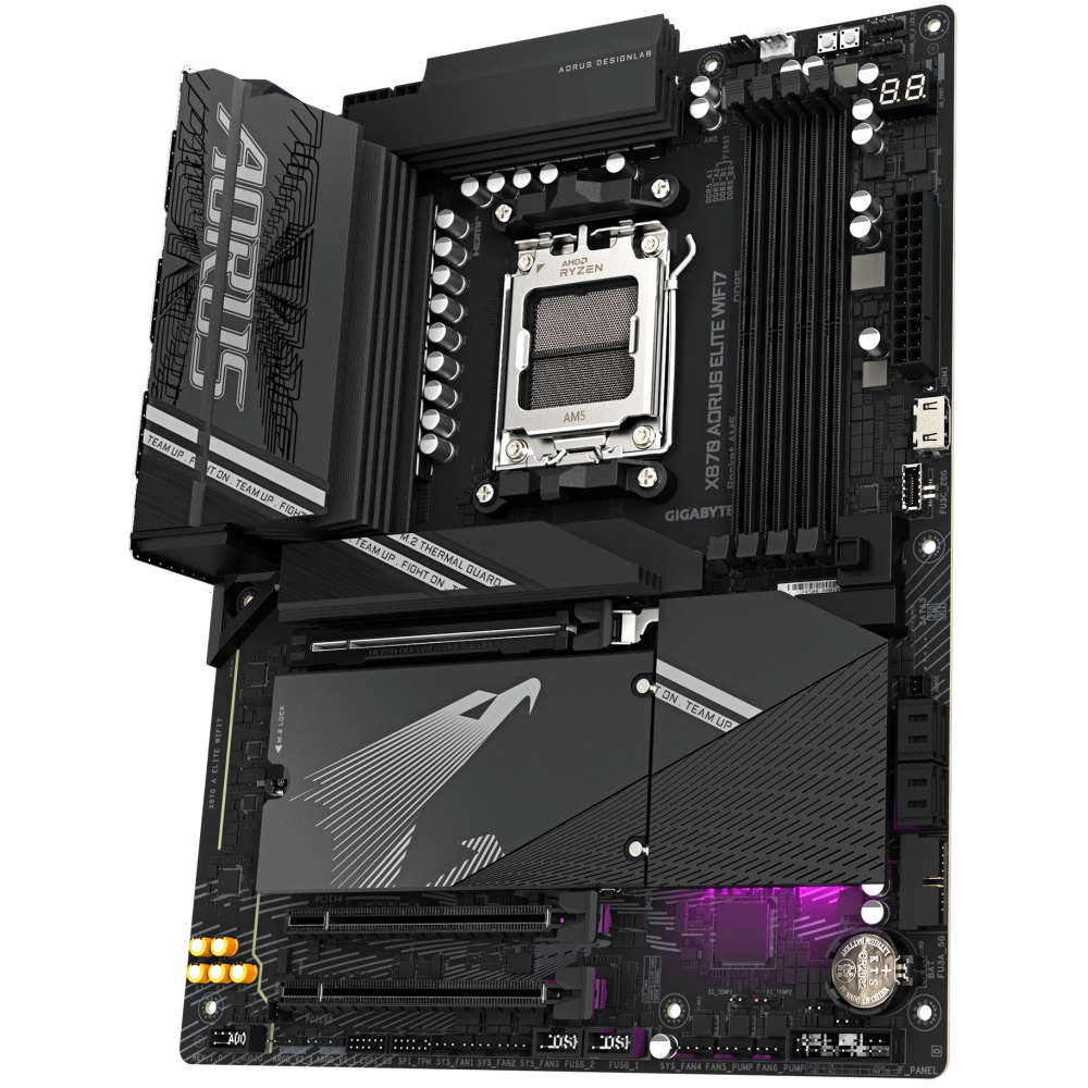 Carte Mère Gigabyte X870 AORUS ELITE WIFI 7 / AM5 / ATX / DDR5