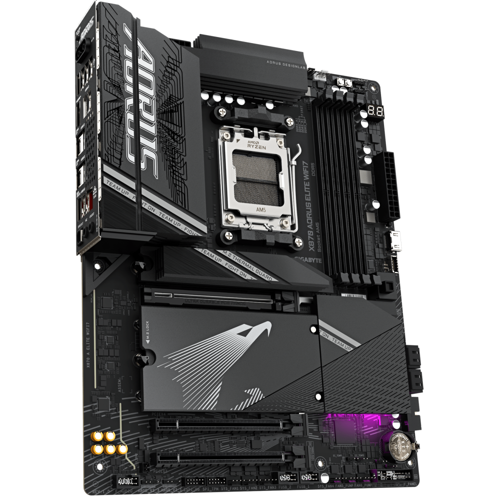 Carte Mère Gigabyte X870 AORUS ELITE WIFI 7 / AM5 / ATX / DDR5