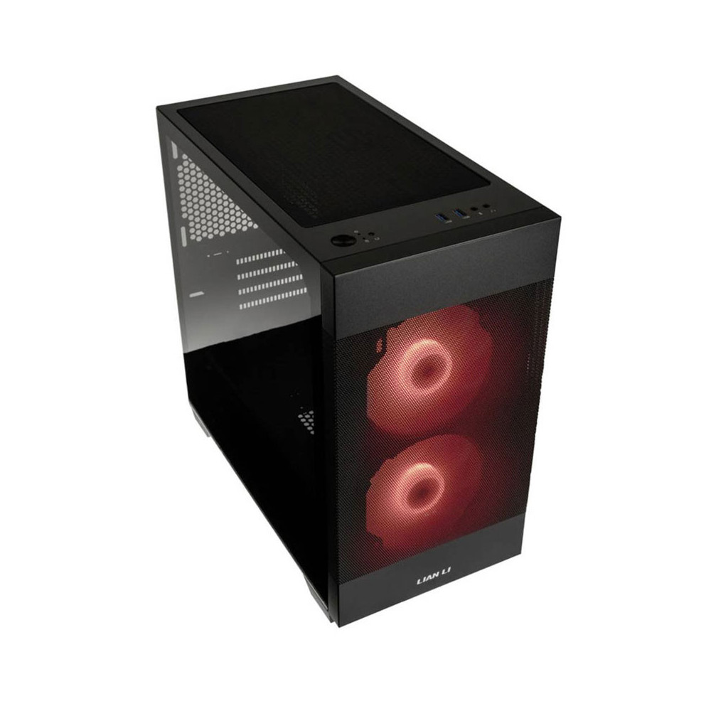 Boîtier Gaming Moyen Tour Lian-Li Lancool 205M Mesh / Micro-ATX / RGB / Avec Panneau Vitré / Noir