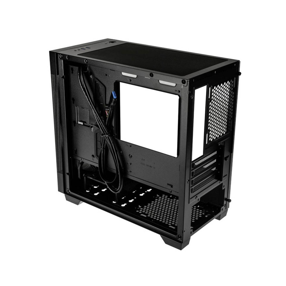 Boîtier Gaming Moyen Tour Lian-Li Lancool 205M Mesh / Micro-ATX / RGB / Avec Panneau Vitré / Noir