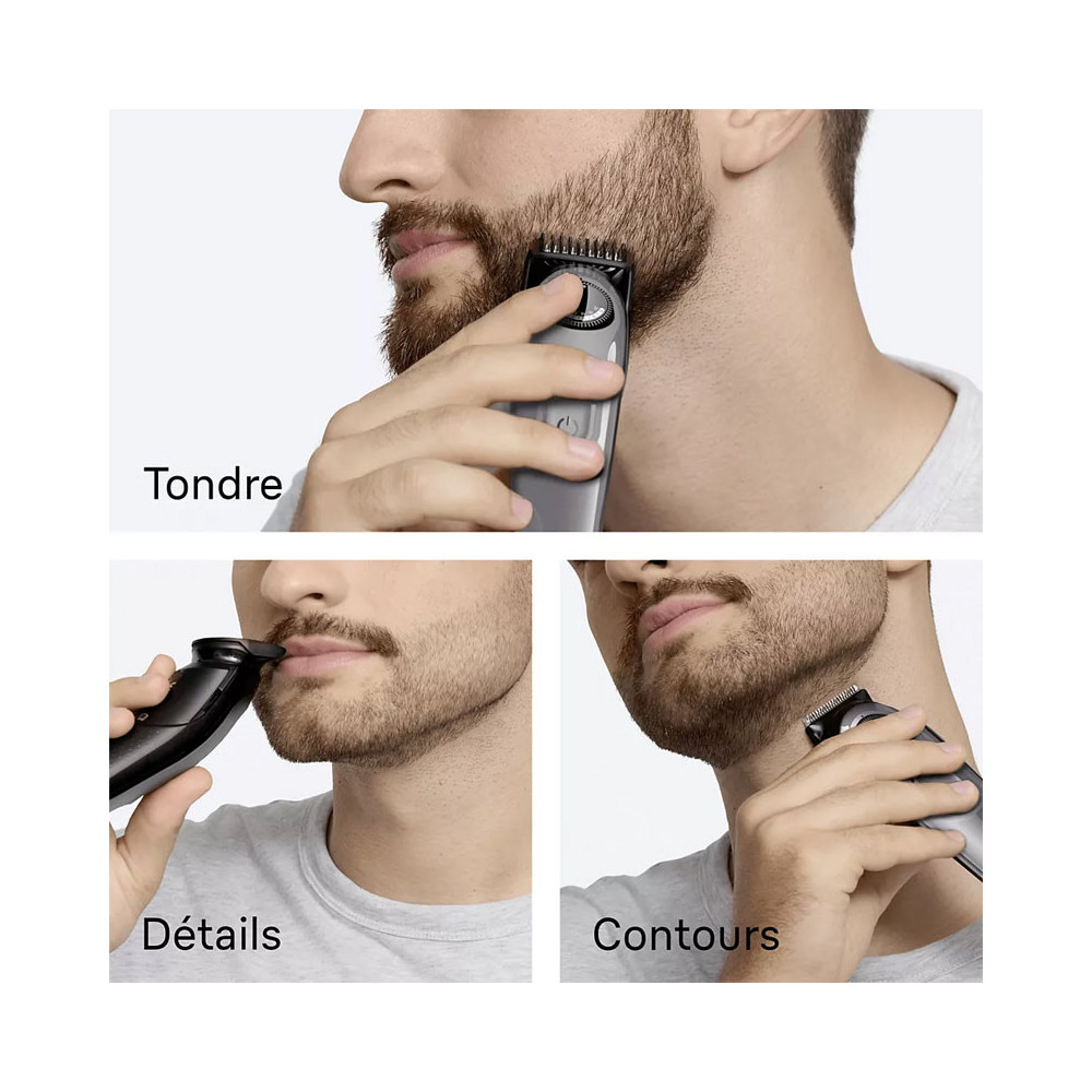 Tondeuse barbe BRAUN 4EN1 / Gris / BT3560