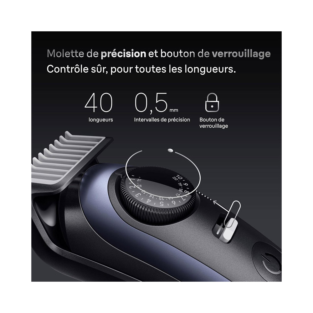 Tondeuse barbe BRAUN 7EN1 / Bleu / BT7520