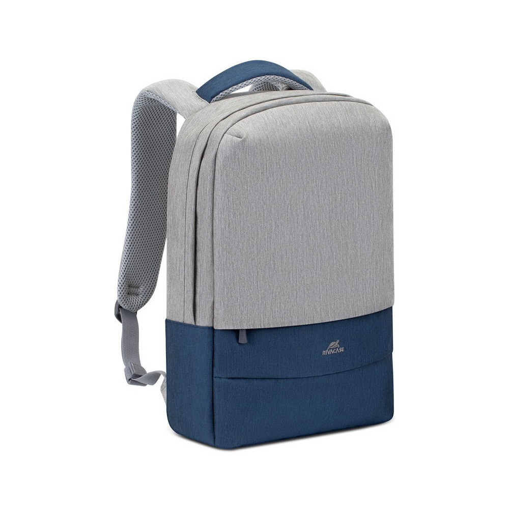 Sac à dos antivol pour pc portable 15.6" RivaCase 7562 / Gris Bleu Foncé