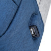 Sac à dos antivol pour pc portable 15.6" RivaCase 7562 / Gris Bleu Foncé