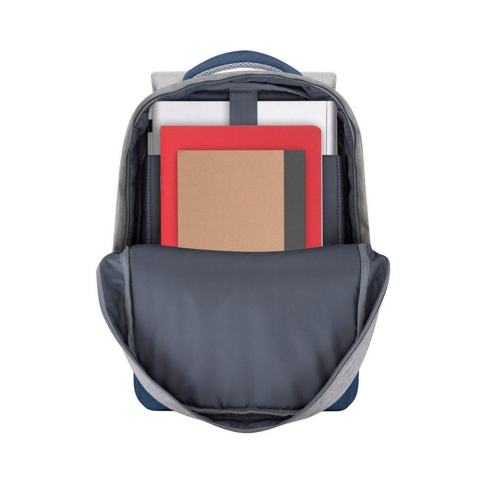 Sac à dos antivol pour pc portable 15.6" RivaCase 7562 / Gris Bleu Foncé