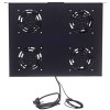 Module 19" 1U – 4 ventilateurs Avec thermostat numérique intégré