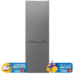 Réfrigérateur Combiné Brandt No Frost BCT8620X / 380 L / inox