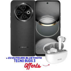 Smartphone Tecno SPARK 30C 4G / 6 Go / 128 Go / Noir + Ecouteurs sans fil  TECNO BUDS 3 Offerts