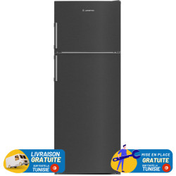 Réfrigérateur ARISTON No Frost INVERTER Double Portes 406 Litres / Dark inox