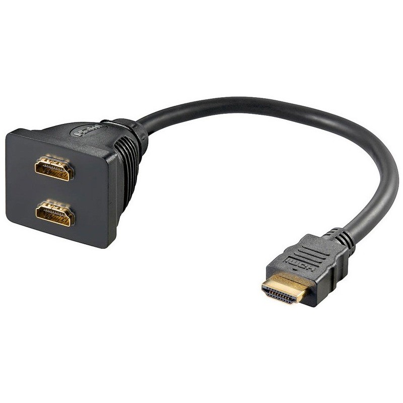 Adaptateur Doubleur HDMI Male Vers 2 HDMI Femelle