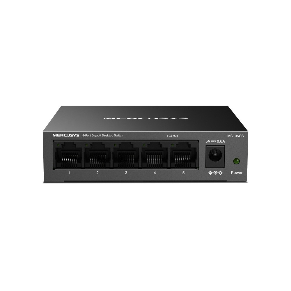 Switch De Bureau 5 Ports MERCUSYS METALLIQUE MS105G / 10/100/1000 Mbps