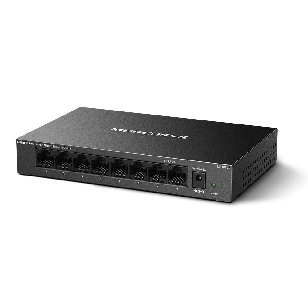 Switch De Bureau 8 Ports MERCUSYS METALLIQUE MS108G / 10/100/1000 Mbps
