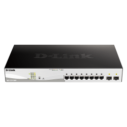 Switch DLINK 8 GIGA PoE + 2 SFP ports Smart  130W