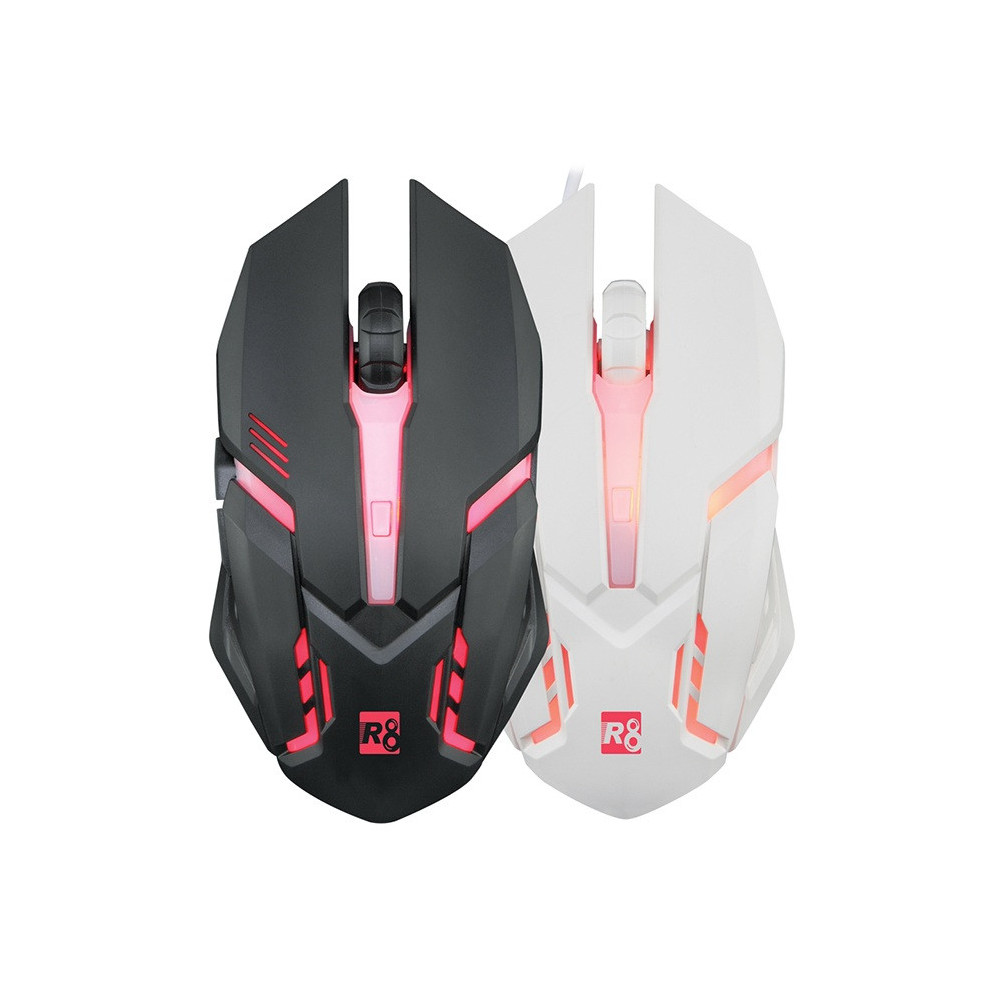 SOURIS 6D Gaming -RGB LED Light - R8 - 1632 - 3 600 DPI - BLACK