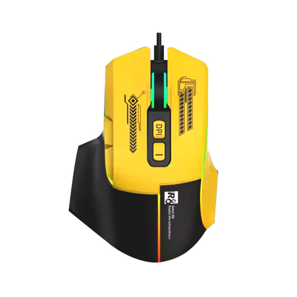 SOURIS OPTIQUE 7D GAMING - R8 - 1639 -YELLOW