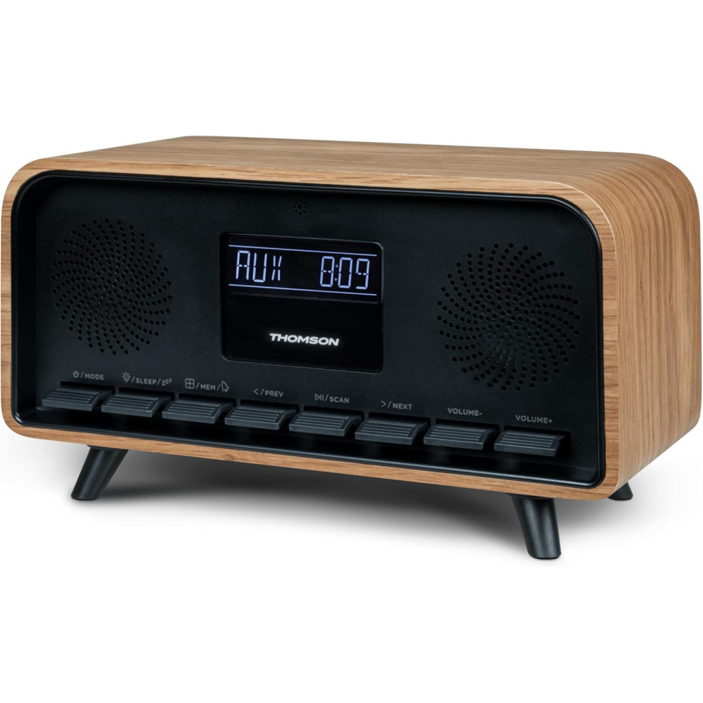 Radio-réveil COSY & enceinte sans fil "Vintage" THOMSON