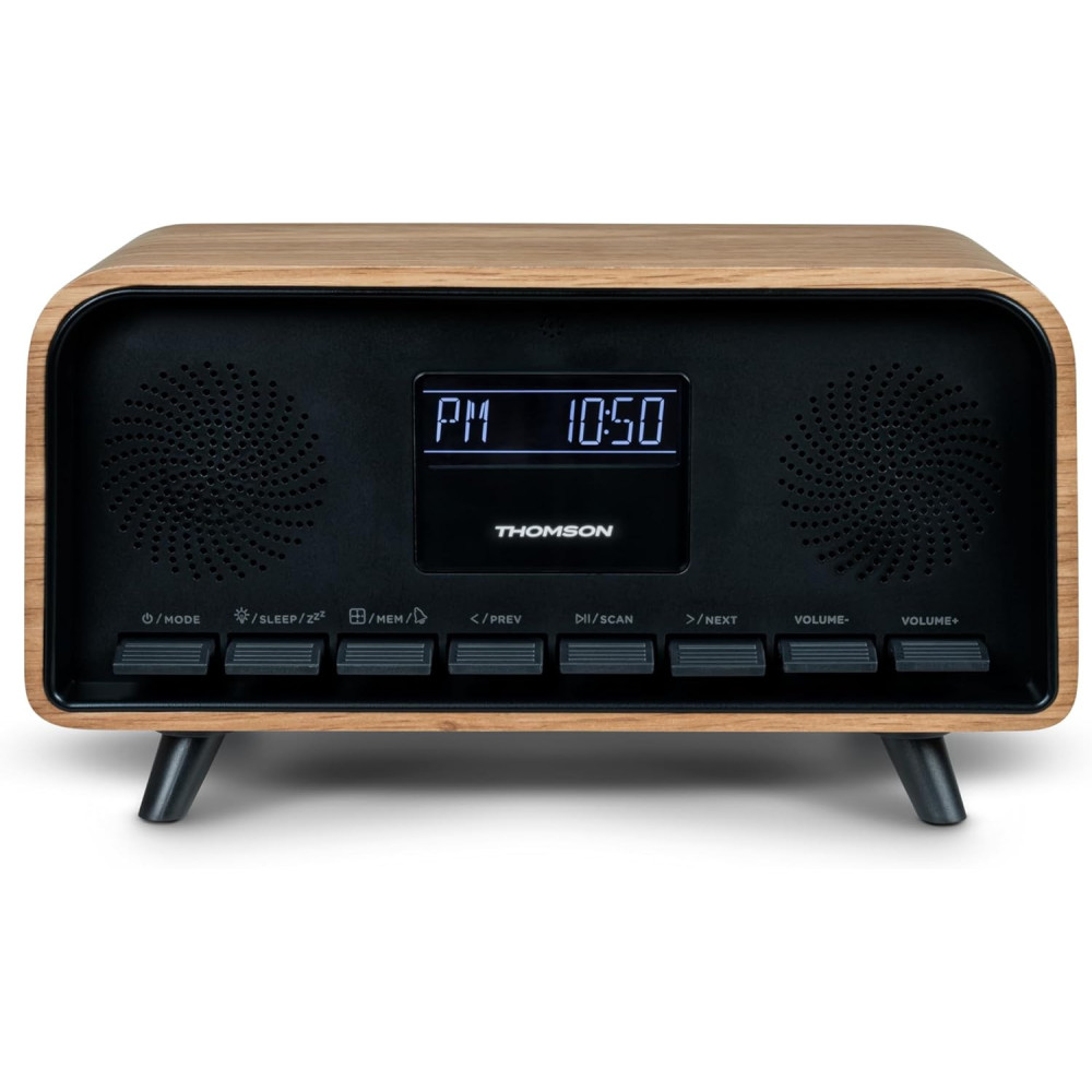 Radio-réveil COSY & enceinte sans fil "Vintage" THOMSON
