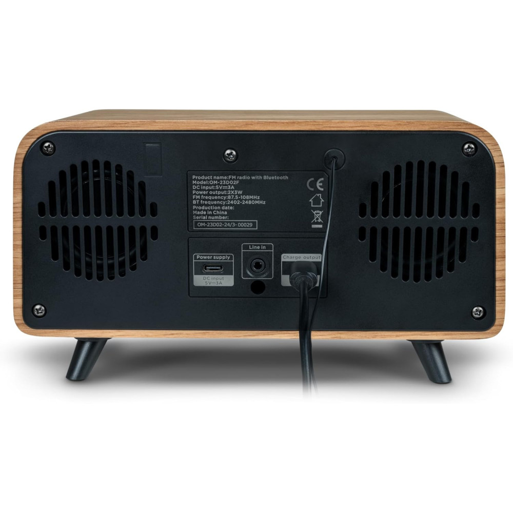 Radio-réveil COSY & enceinte sans fil "Vintage" THOMSON