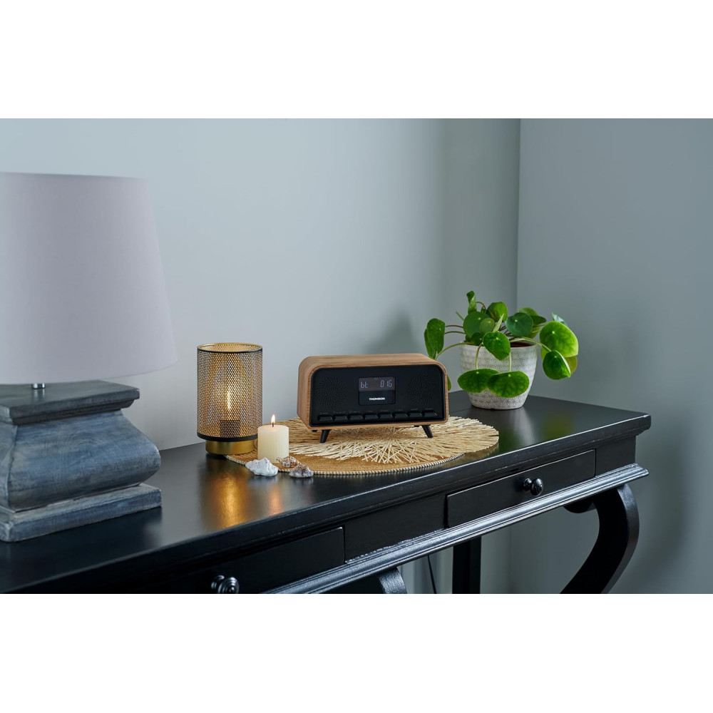 Radio-réveil COSY & enceinte sans fil "Vintage" THOMSON